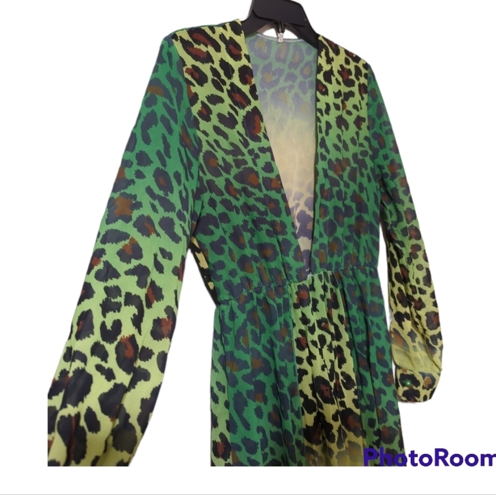 Sexy V-neck Long Sleeve split dress/coverup - Picture 6 of 12